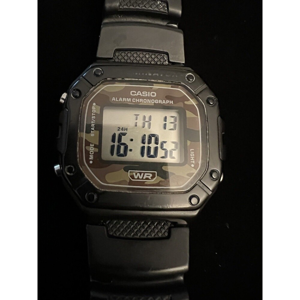 Casio Classic Camouflage 3224 Black Resin Case and Strap Working